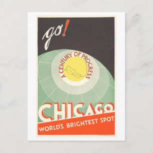 Carte Postale Affiche ancienne de la Foire mondiale de Chicago (