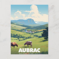 Affiche Aubrac - Auvergne-Rhône-Alpes - France - 