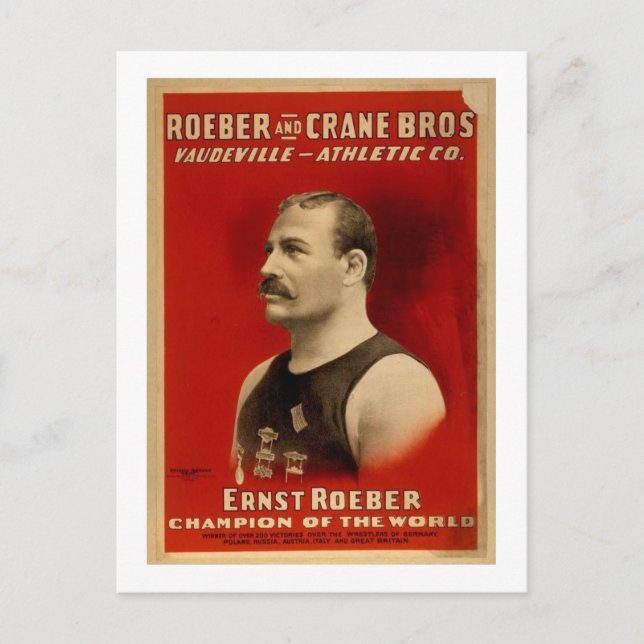 Carte Postale Affiche d'athlétisme (Devant)