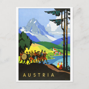 Carte Postale Affiche d'Austria Vintage