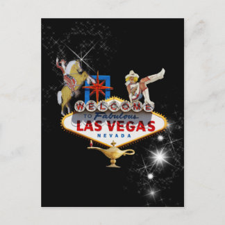 Carte Postale Affiche de bienvenue Las Vegas Sur Arrière - plan 