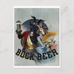 Carte Postale Affiche de bière vintage