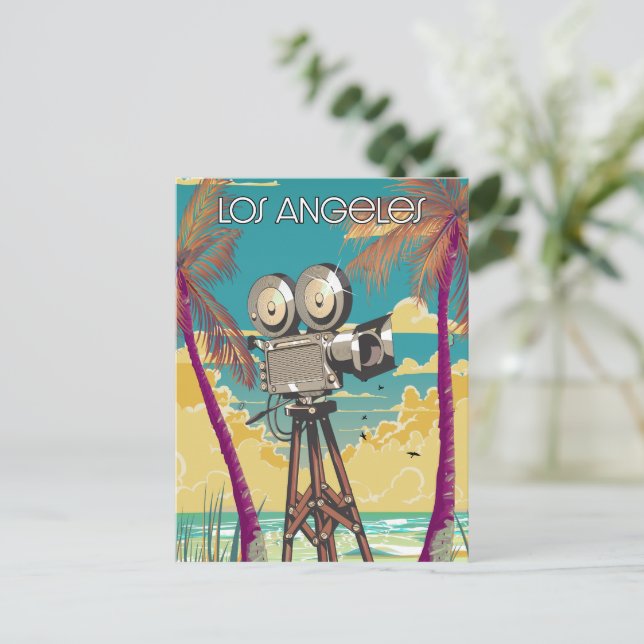 Carte Postale Affiche de caméra de cinéma Los Angeles (Debout devant)