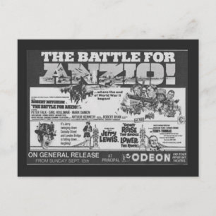 Carte Postale Affiche de cinéma pour le film "Bataille pour Anzi