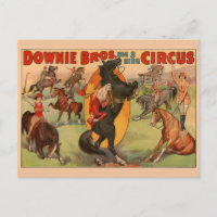 Affiche De Cirque Montrant De Nombreux Chevaux Fai