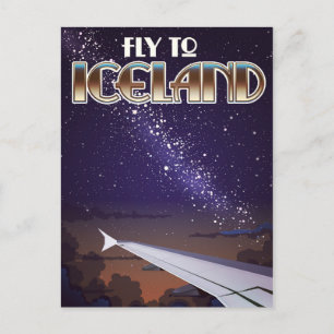 Carte Postale Affiche de combat en Islande