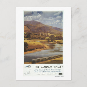 Carte Postale Affiche de Conway Valley Scene British Railways