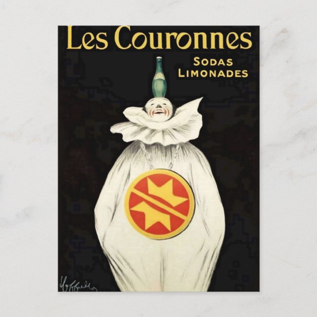 Carte Postale Affiche de Crown's Soda de Leonetto Cappiello (Devant)