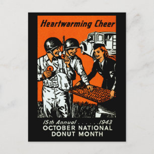 Carte Postale Affiche de Donut 1943