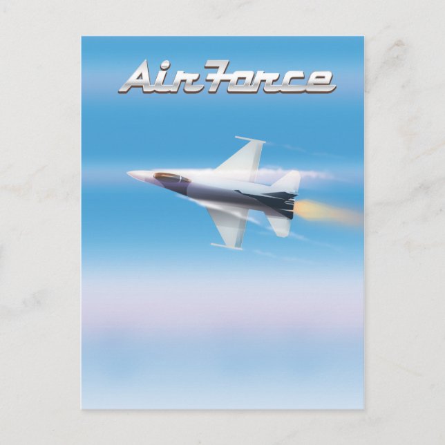 Carte Postale Affiche de jet de l'armée de l'air (Devant)