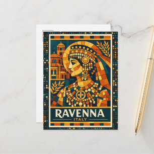 Carte Postale Affiche de la mosaïque byzantine de l'impératrice