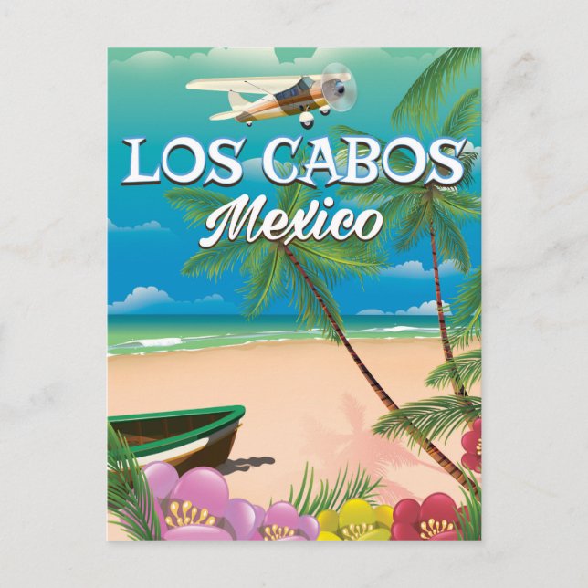 Carte Postale Affiche de la plage de Los Cabos Mexico (Devant)