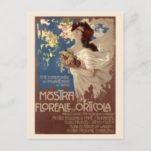 Carte Postale Affiche de l'exposition florale et horticole vinta