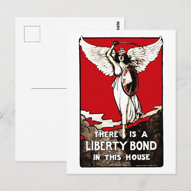 Carte Postale Affiche de l'obligation de liberté de la Première  (Devant / Derrière)