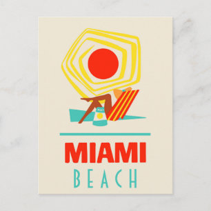 Carte Postale Affiche de Miami Beach
