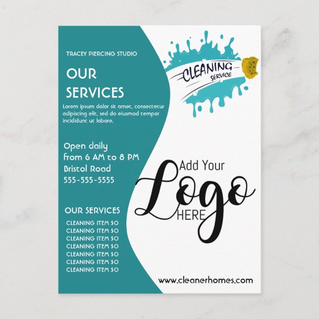 Carte Postale affiche de nettoyage STUDIO affiche prospectus Pos (Devant)