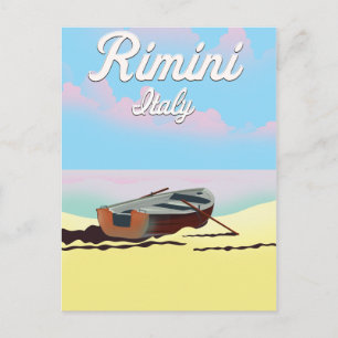 Carte Postale Affiche de plage de Rimini Italie