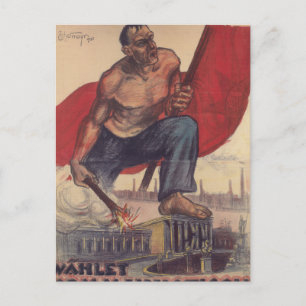 Carte Postale Affiche de propagande communiste