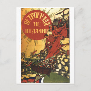 Carte Postale Affiche de propagande de l'URSS CCCP Guerre froide