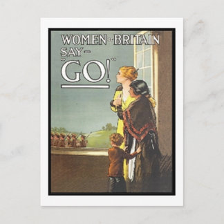 Carte Postale Affiche de recrutement pour les femmes vintages br