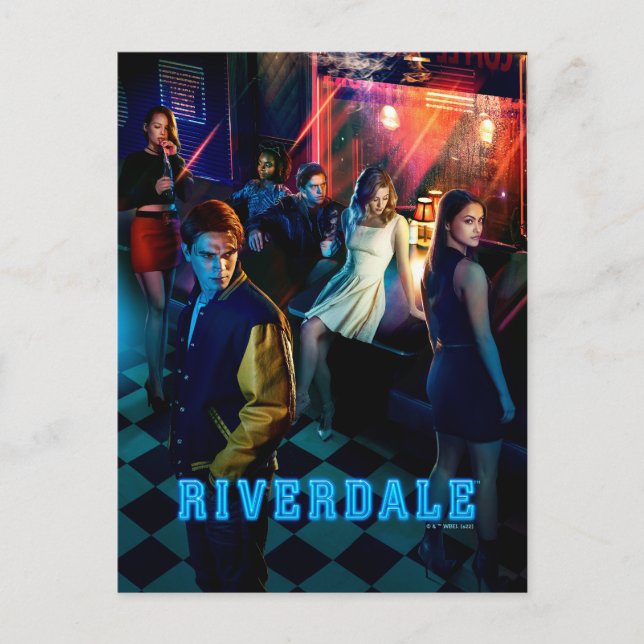 Carte Postale Affiche de Riverdale à l'intérieur du diner de Pop (Devant)