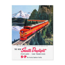 Affiche de Shasta Daylight Portland San Francisco