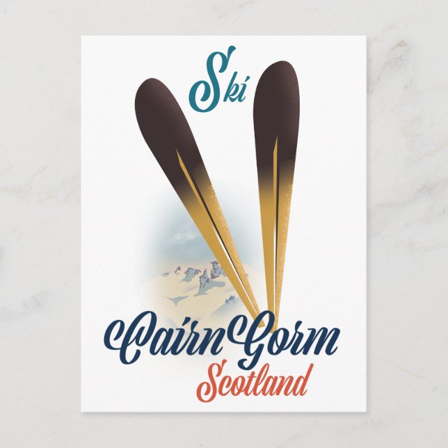 Carte Postale Affiche de ski CairnGorm Écosse (Devant)