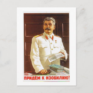 Carte Postale affiche de stalin