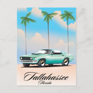 Carte Postale Affiche de Tallahassee Florida Travel.