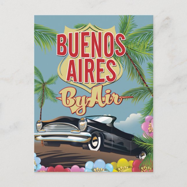 Carte Postale Affiche de vacances à Buenos Aires, Argentine (Devant)