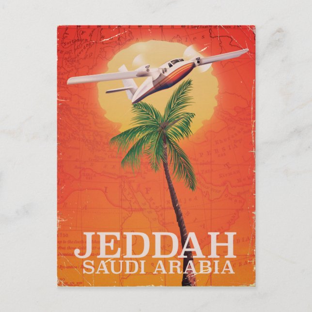 Carte Postale Affiche de vacances à Djedda en Arabie saoudite (Devant)