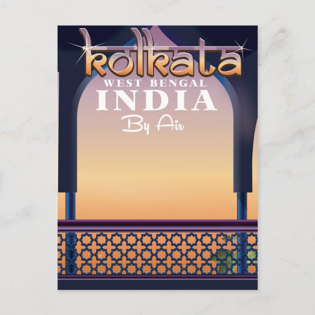Carte Postale Affiche de vacances à Kolkata - Bengale occidental (Devant)