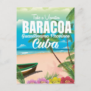 Carte Postale Affiche de vacances à la plage Baracoa Guantánamo