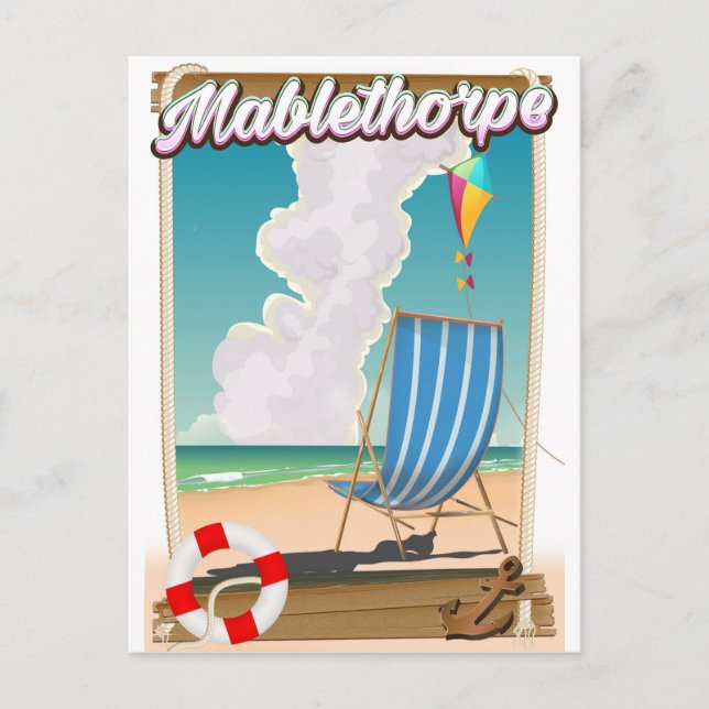 Carte Postale Affiche de vacances à Mablethorpe (Devant)