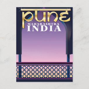 Carte Postale Affiche de vacances à Pune, Maharashtra Inde