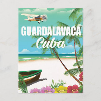 Carte Postale Affiche de vacances sur la plage de Guardalavaca