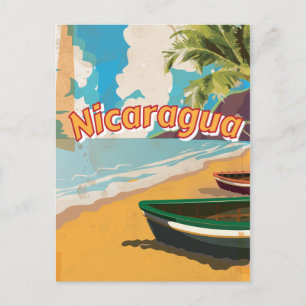 Carte Postale Affiche de vacances vintage Nicaragua