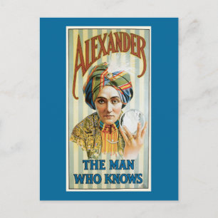 Carte Postale Affiche de Vintage Alexander Magician 1915
