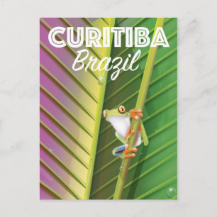 Carte Postale Affiche de voyage à Curitiba, Brésil