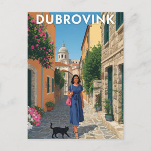 Carte Postale Affiche de voyage à Dubrovnik Croatie