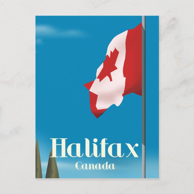 Carte Postale Affiche de voyage à Halifax Canada (Devant)