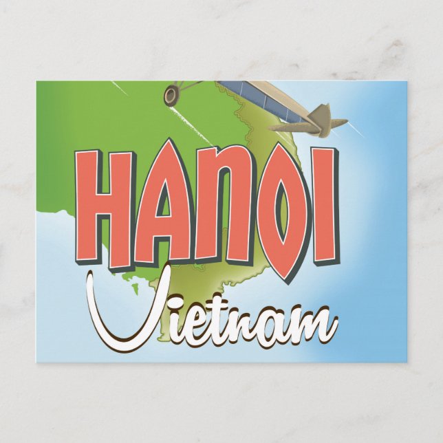 Carte Postale Affiche de voyage à Hanoï Vietnam (Devant)