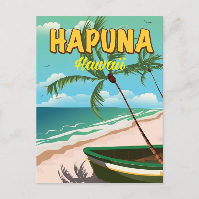 Carte Postale Affiche de voyage à Hapuna Hawaii (Devant)