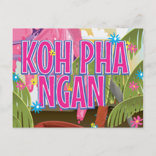 Carte Postale Affiche de voyage à Koh Pha Ngan Thaïlande