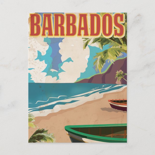 Carte Postale Affiche de voyage à la Barbade (Devant)