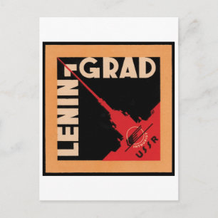 Carte Postale Affiche de voyage à Leningrad