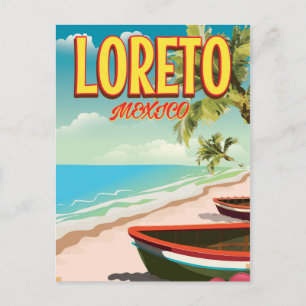 Carte Postale Affiche de voyage à Loreto au Mexique