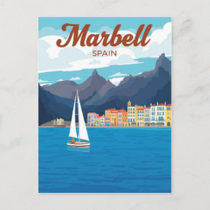 Carte Postale Affiche de voyage à Marbella Espagne