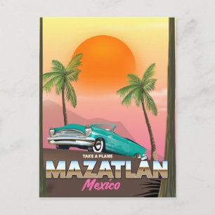Carte Postale Affiche de voyage à Mazatlán au Mexique