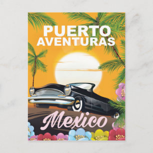 Carte Postale Affiche de voyage à Puerto Aventuras au Mexique